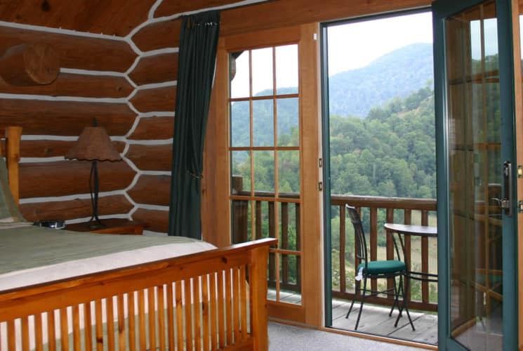 Gooseberry Room at Wildberry Lodge, opening onto a private balcony